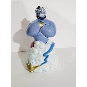 Vintage Rare 90's Disney Aladdin Genie Ceramic 8.5” tall Piggy Bank collectible